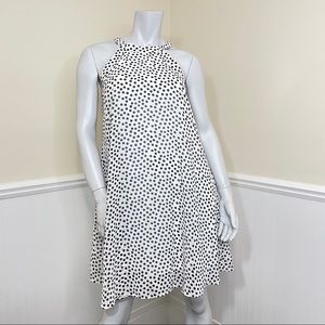 Betsey Johnson White Polka Dot Trapeze Dress